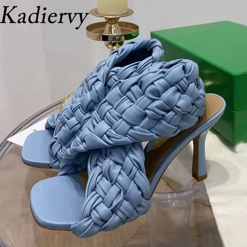 Cross Braided Sandals Women High Heels Summer Shoes Ladies Candy Color Weave Sandalias Woman Thin Heels Gladiator Sandals Women
Cross Braided Sandals Women High Heels Summer Shoes Ladies Candy Color Weave Sandalias Woman Thin Heels Gladiator Sandals Women