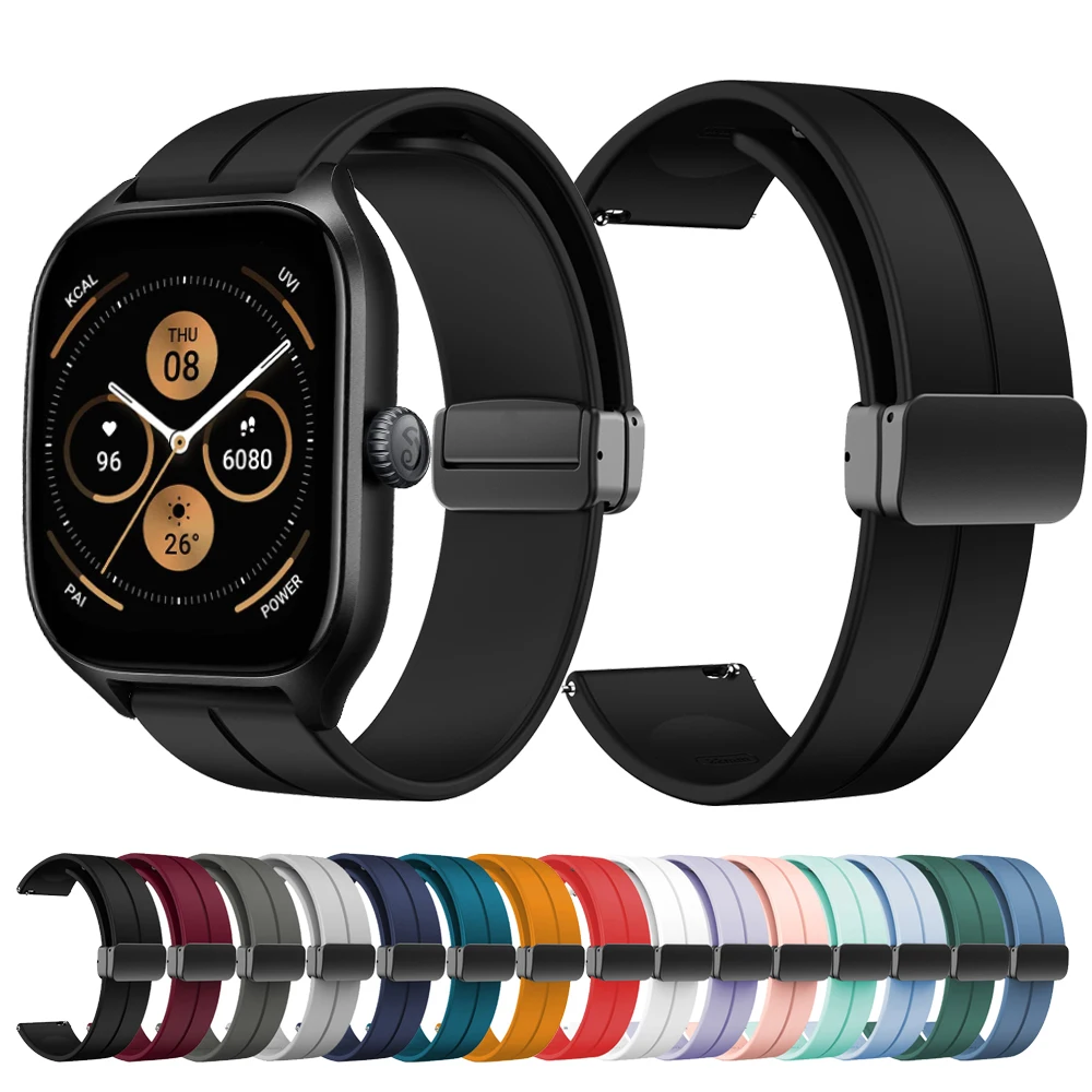 20mm Silicone Magnetic Folding Buckle Strap For Huami Amazfit GTS4 band For Amazfit GTS3 GTS2 Bip S Mini Lite GTR 42mm Watchband
20mm Silicone Magnetic Folding Buckle Strap For Huami Amazfit GTS4 band For Amazfit GTS3 GTS2 Bip S Mini Lite GTR 42mm Watchband