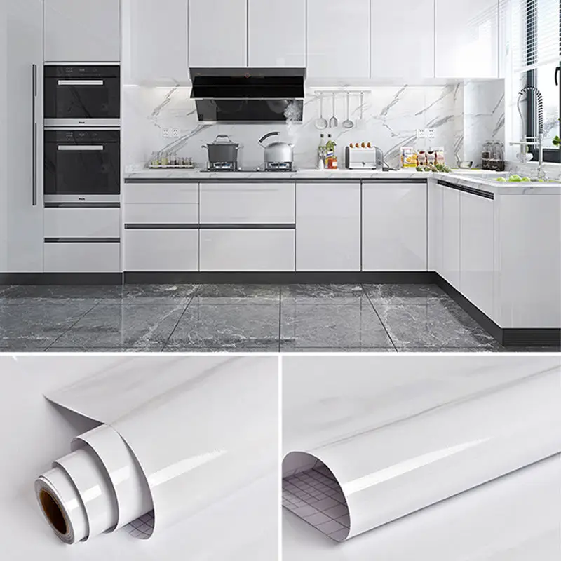 Modern Decorative Stickers PVC Self-Adhesive Shiny Wallpaper Oil-proof Waterproof Kitchen Cabinets Wall Stickers Home Decor Film
Modern Decorative Stickers PVC Self-Adhesive Shiny Wallpaper Oil-proof Waterproof Kitchen Cabinets Wall Stickers Home Decor Film