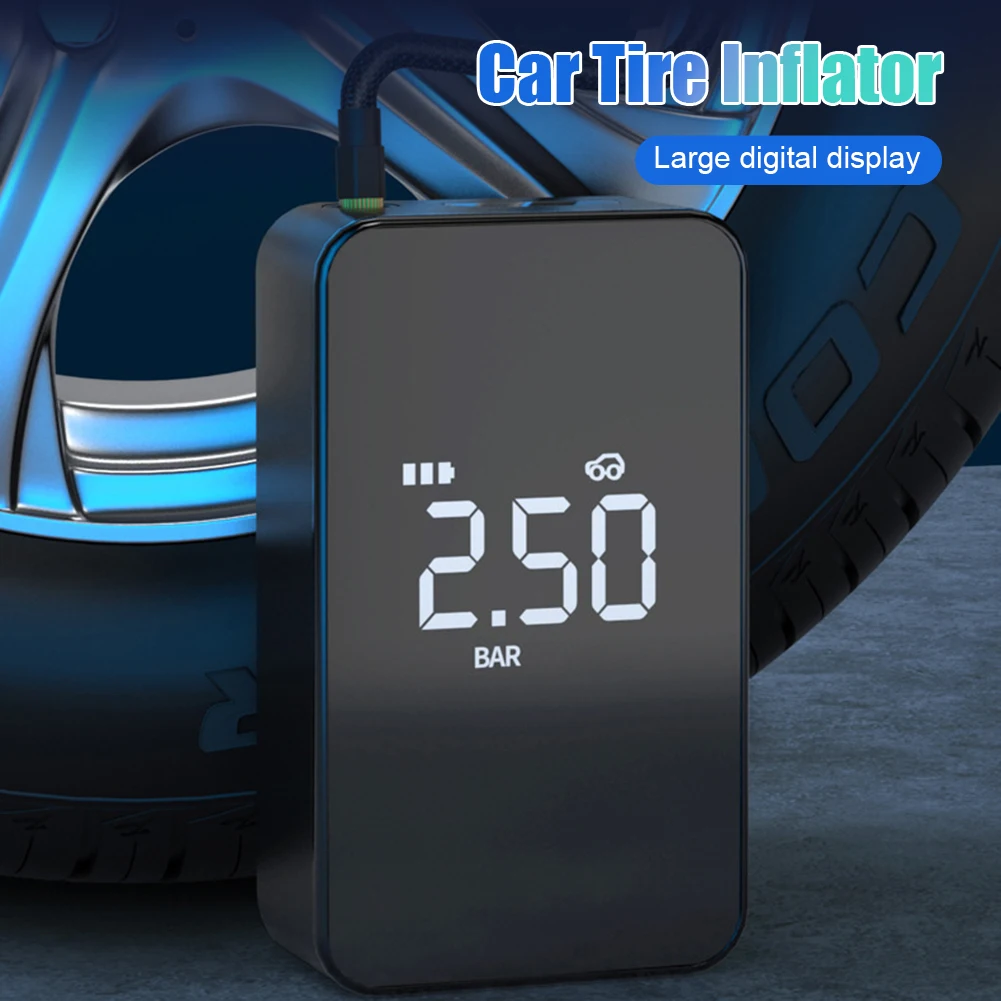 Mini Car Tire Inflator Portable Air Compressor Rechargeable Wireless Inflatable Pump with LED for Motorcycle Bicycle Tyre Balls
Mini Car Tire Inflator Portable Air Compressor Rechargeable Wireless Inflatable Pump with LED for Motorcycle Bicycle Tyre Balls