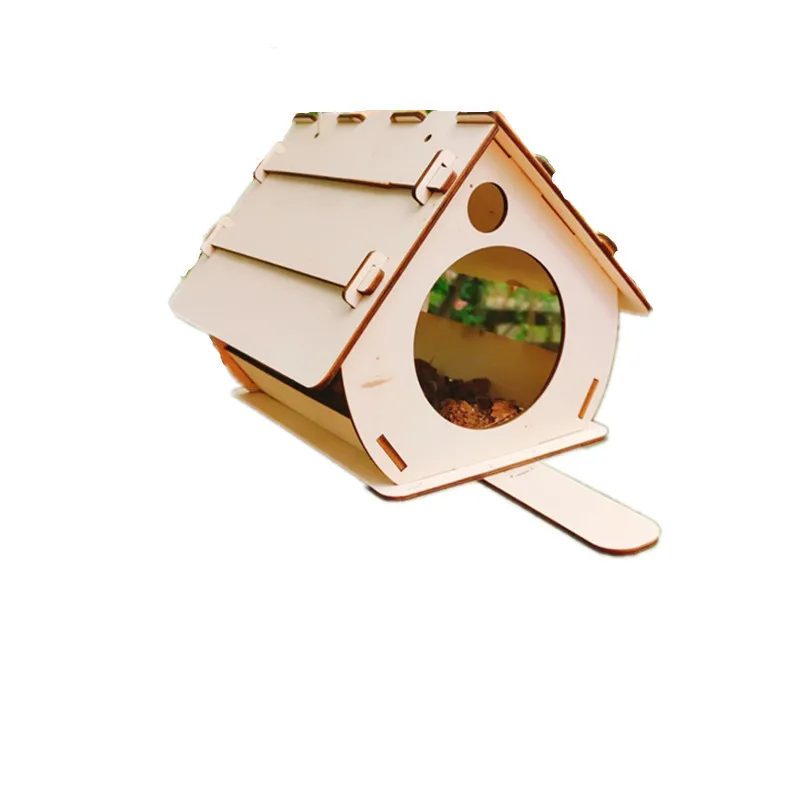 Hanging Wooden Bird Feeder Assembled Garden Decoration Wild Outdoor Bird Cage Feeder Garden Pendant Bird House
Hanging Wooden Bird Feeder Assembled Garden Decoration Wild Outdoor Bird Cage Feeder Garden Pendant Bird House