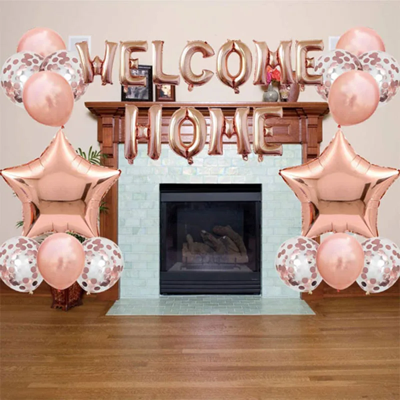 1set 16inch Rose Gold Welcome Home Letter Foil Balloons Welcome Back to Home Event Party Supliers Inflatable Air Balls Decor
1set 16inch Rose Gold Welcome Home Letter Foil Balloons Welcome Back to Home Event Party Supliers Inflatable Air Balls Decor