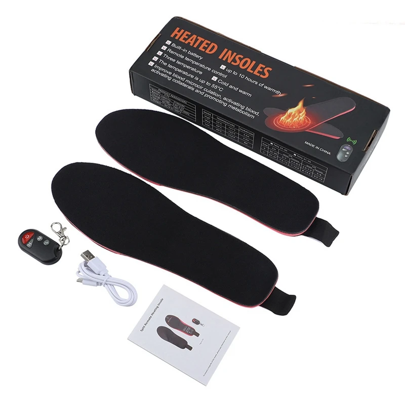 Electric Heating Insole Rechargeable Remote Control Thermostat Heating Three-Speed Temperature Adjustment
Electric Heating Insole Rechargeable Remote Control Thermostat Heating Three-Speed Temperature Adjustment