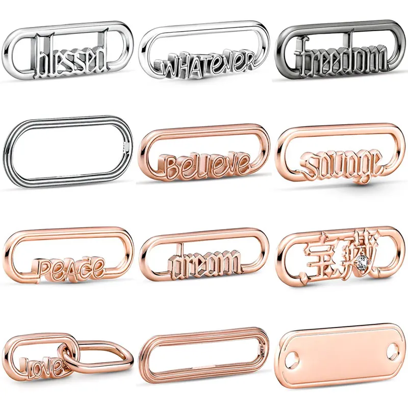 Original Styling Word Link Dream Believe Love Peace Whatever ME Charm DIY Jewelry Fit 925 Sterling Silver Bead Popular Bracelet
Original Styling Word Link Dream Believe Love Peace Whatever ME Charm DIY Jewelry Fit 925 Sterling Silver Bead Popular Bracelet