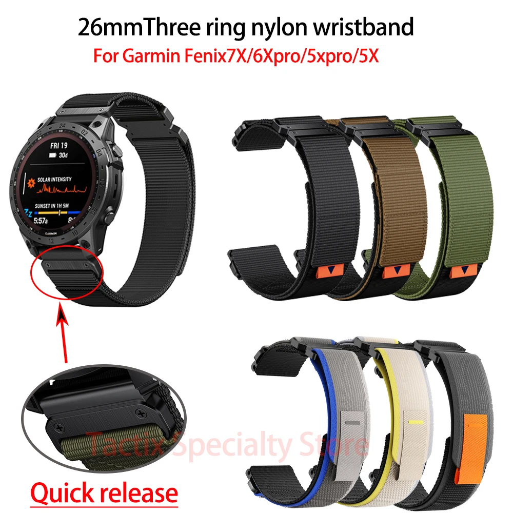 26mm Adhesive Braided Strap for Garmin Fenix 7X 6X Pro 5X Adhesive Nylon Strap Enduro 2 Mk2 D2 Nylon Replacement Wrist Strap
26mm Adhesive Braided Strap for Garmin Fenix 7X 6X Pro 5X Adhesive Nylon Strap Enduro 2 Mk2 D2 Nylon Replacement Wrist Strap