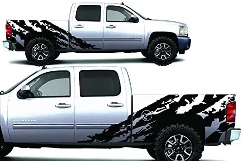 Factory Crafts Shred Side Graphics Kit 3M Vinyl Decal Wrap Compatible with Chevrolet Silverado Crew Cab 20082013 Matte Black
Factory Crafts Shred Side Graphics Kit 3M Vinyl Decal Wrap Compatible with Chevrolet Silverado Crew Cab 20082013 Matte Black