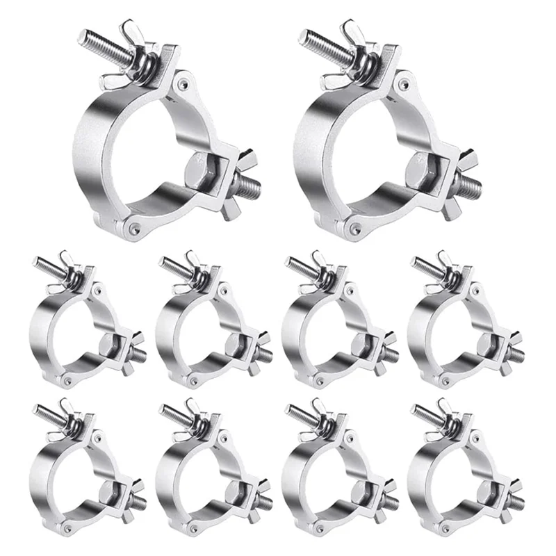 10Pcs 2 Inch Truss O Clamps Aluminum Stage Light Clamps for Truss 220LB LED Par Light Clamps for 48-51Mm OD Tube / Pipe
10Pcs 2 Inch Truss O Clamps Aluminum Stage Light Clamps for Truss 220LB LED Par Light Clamps for 48-51Mm OD Tube / Pipe