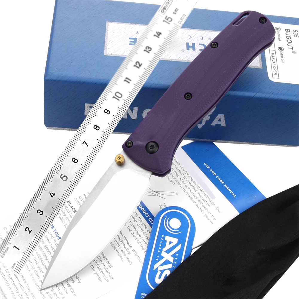 

Новый складной нож-бабочка BM535 G10 с ручкой D2, 535, нож для самообороны, походный складной нож для кемпинга