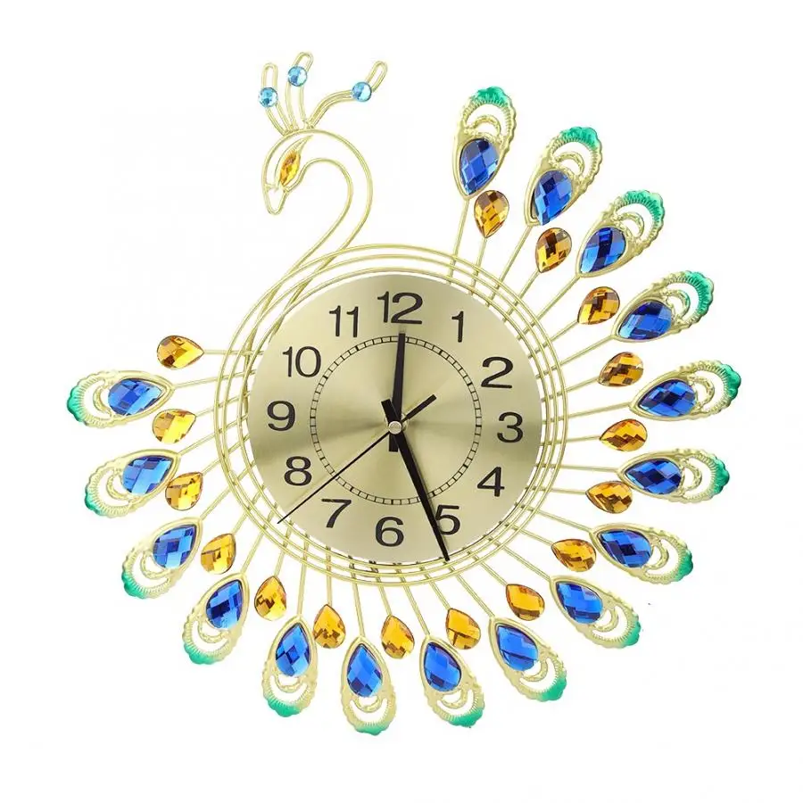 Iron Modern Wall Clock Large 3D Peacock Shape Non Ticking Silent Clock For Living Room Decor Non-Ticking Kitchen Wall Clocks
Iron Modern Wall Clock Large 3D Peacock Shape Non Ticking Silent Clock For Living Room Decor Non-Ticking Kitchen Wall Clocks