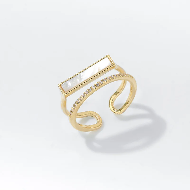Classic Double Shell Gold Open Rings Wedding Party Girl's Luxury Rings Korean Fashion Jewelry For Woman Accessories 2022 New
Classic Double Shell Gold Open Rings Wedding Party Girl's Luxury Rings Korean Fashion Jewelry For Woman Accessories 2022 New