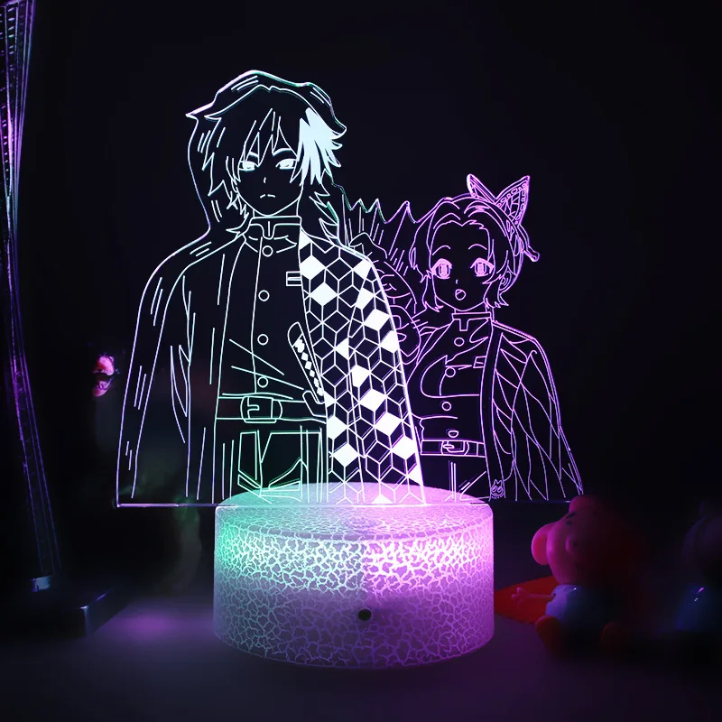 Dual Colors LED Night Light Anime Demon Slayer for Kids Birthday Gift Light Two Tone Colorful Bedroom Decor Remote 3D Desk Lamp
Dual Colors LED Night Light Anime Demon Slayer for Kids Birthday Gift Light Two Tone Colorful Bedroom Decor Remote 3D Desk Lamp