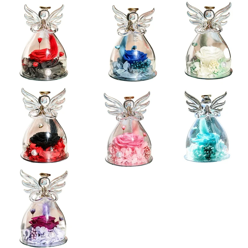 Valentine Gift Rose Angel Preserved Flowers In Glass Ornaments Home Decor Romantic Girlfriend Mother Present
Valentine Gift Rose Angel Preserved Flowers In Glass Ornaments Home Decor Romantic Girlfriend Mother Present