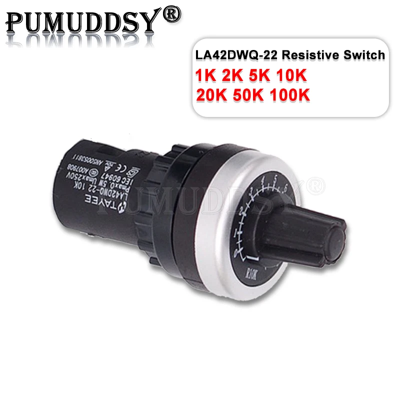 1PCS LA42DWQ-22 1K 2K 5K 10K 22mm Diameter Pots Rotary Potentiometer Converter Governor Inverter Resistance Switch IGMOPNRQ
1PCS LA42DWQ-22 1K 2K 5K 10K 22mm Diameter Pots Rotary Potentiometer Converter Governor Inverter Resistance Switch IGMOPNRQ