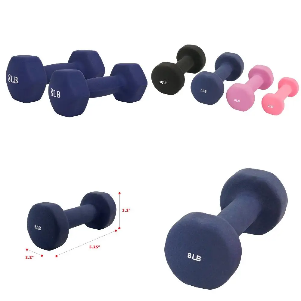 Sturdy 8lbs Anti-Roll Exercise Dumbbells, Set of 2 for Home Gym - Durable Hand Weights
Sturdy 8lbs Anti-Roll Exercise Dumbbells, Set of 2 for Home Gym - Durable Hand Weights