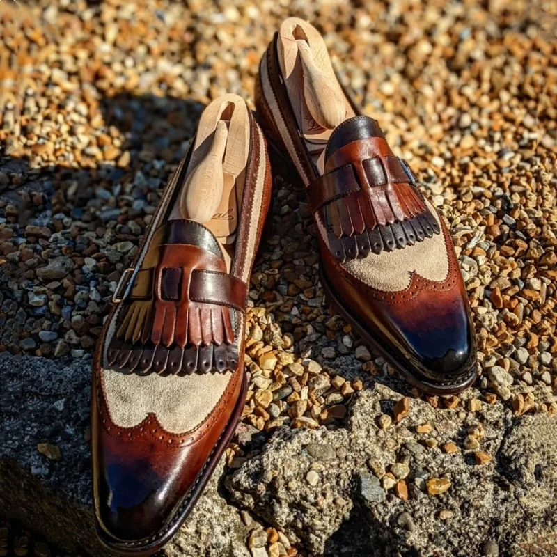 Business Handmade Men Dress Shoes Size 38-46 New Loafers for Men Tassels Mixed Colors Wedding Round Toe Slip-On Spring Autumn
Business Handmade Men Dress Shoes Size 38-46 New Loafers for Men Tassels Mixed Colors Wedding Round Toe Slip-On Spring Autumn
