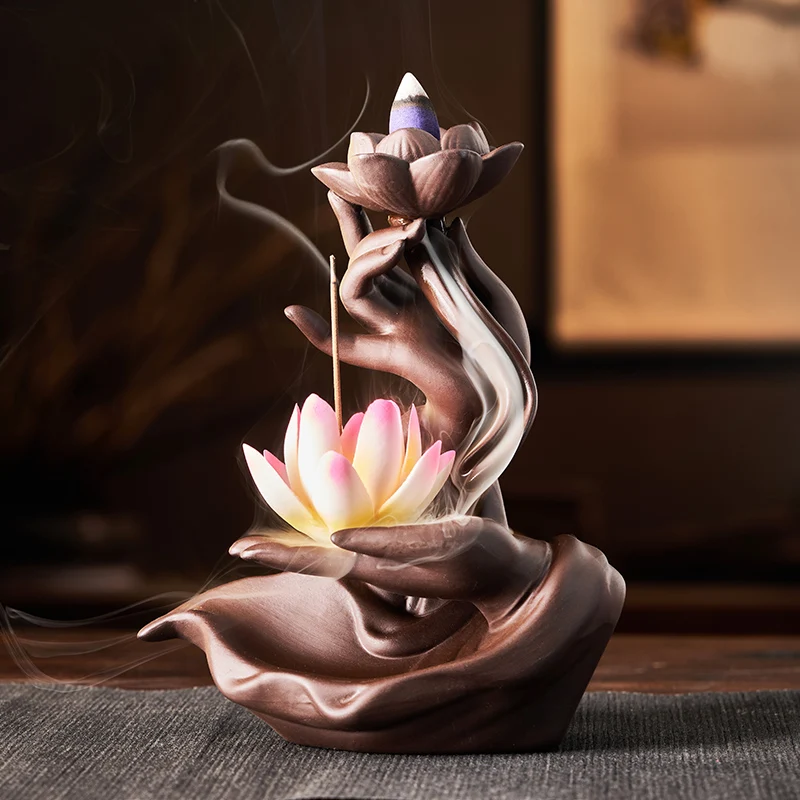 Purple Clay Backflow Incense Burner Living Room Chinese Sandalwood Waterfall Incense Burner Office Bruleur Encens Home Decor 60
Purple Clay Backflow Incense Burner Living Room Chinese Sandalwood Waterfall Incense Burner Office Bruleur Encens Home Decor 60