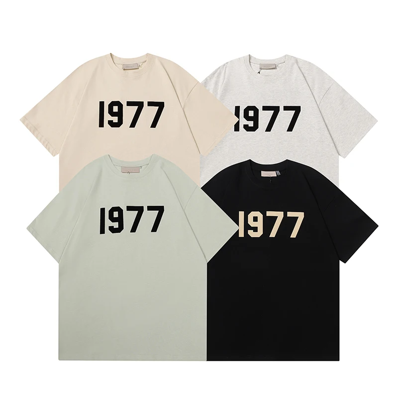 2023 New Chest Number 1977 Short Sleeve Unisex Loose High Street Brand ESSENTIALS TRIP Men and Women T-Shirt
2023 New Chest Number 1977 Short Sleeve Unisex Loose High Street Brand ESSENTIALS TRIP Men and Women T-Shirt