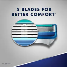 5 Layer Razor Blades Replaceable Heads Fit 5 Shaving Blades