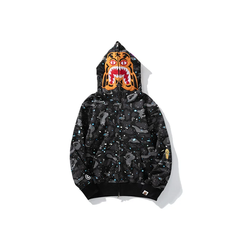 2022 New Fashion Brand Camouflage Shark Tiger Men And Women Cotton Double Hood Full Zipper Hooded Sweater Jacket Wholesale
2022 New Fashion Brand Camouflage Shark Tiger Men And Women Cotton Double Hood Full Zipper Hooded Sweater Jacket Wholesale