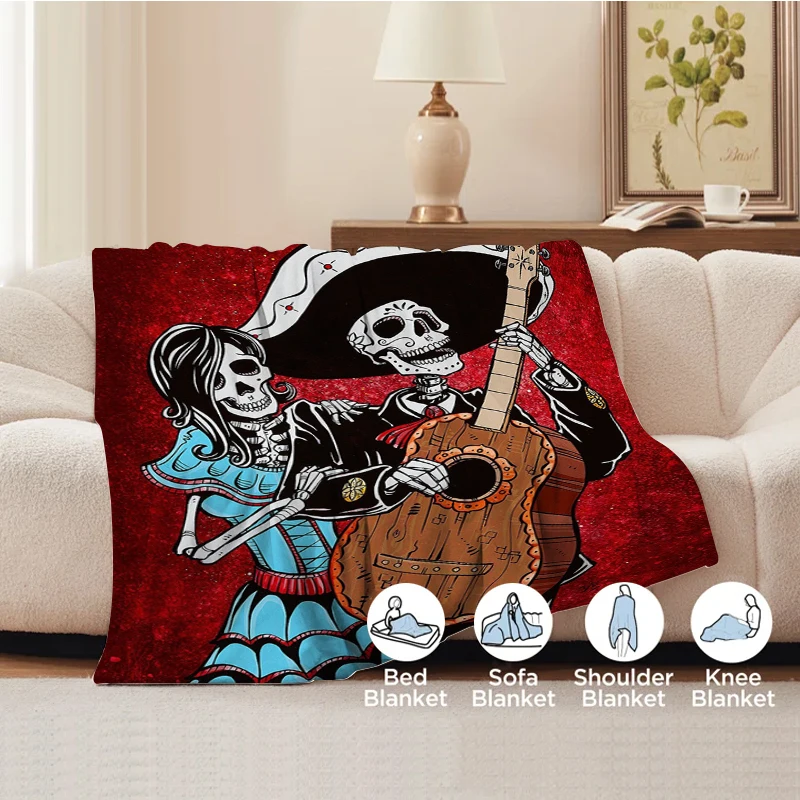 Day of Death Cute Throw Blanket for Sofa Bedroom Decoration Fluffy Soft Blankets Boho Home Decor Bedspread on the Bed Decorative
Day of Death Cute Throw Blanket for Sofa Bedroom Decoration Fluffy Soft Blankets Boho Home Decor Bedspread on the Bed Decorative