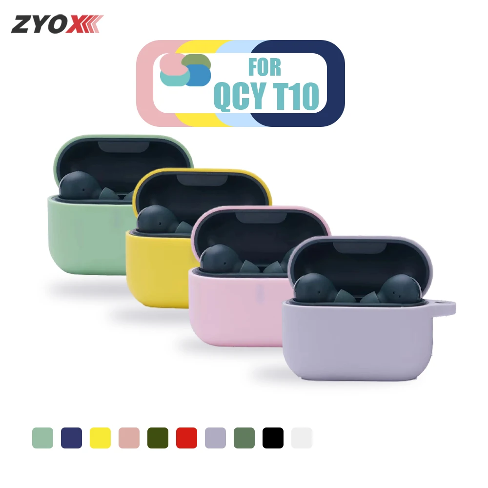 For QCY T10 Wireless Bluetooth Earphone Charging Soft Silicone Cover Anti-fall Dust-proof Protective Case With Hook Accessorie
For QCY T10 Wireless Bluetooth Earphone Charging Soft Silicone Cover Anti-fall Dust-proof Protective Case With Hook Accessorie