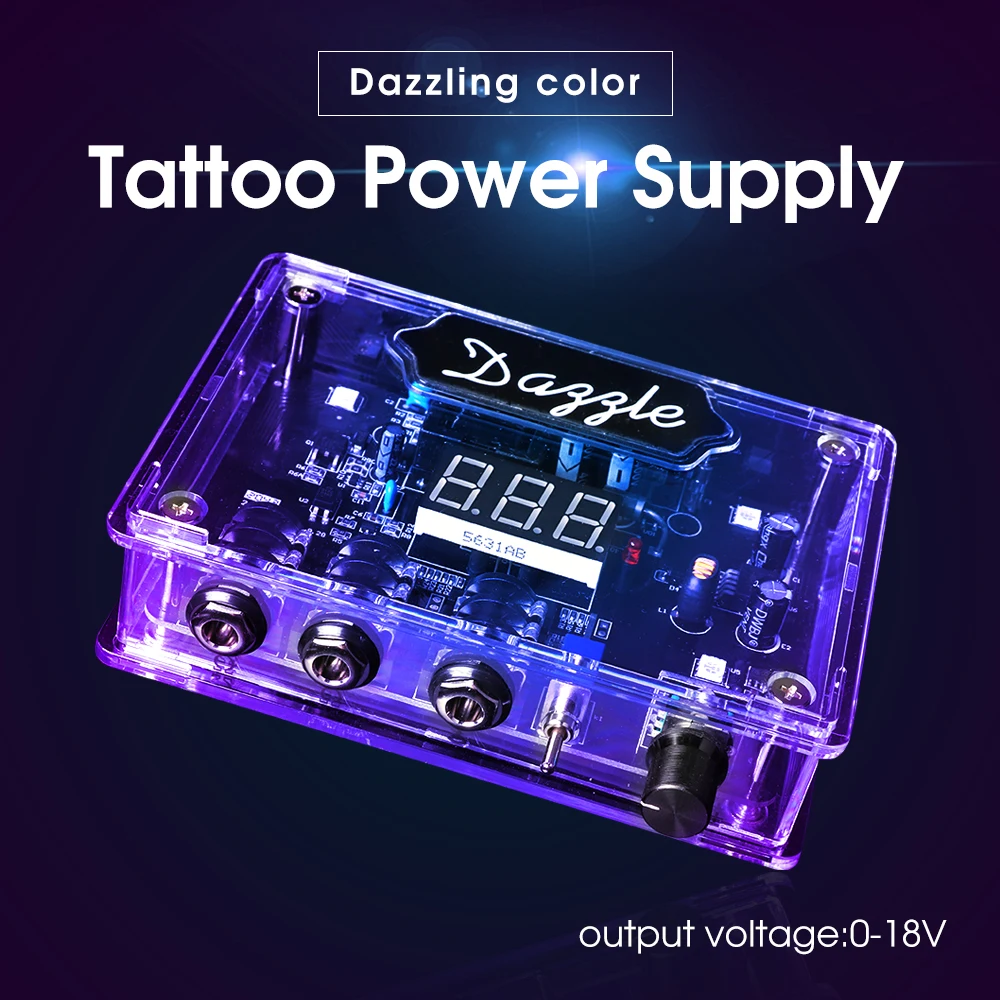 Digital LED Tattoo Power Supply For All Coil & Rotary Tattoo Machine Pen Professional Tattoo Battery Color Changes With Voltage
Digital LED Tattoo Power Supply For All Coil & Rotary Tattoo Machine Pen Professional Tattoo Battery Color Changes With Voltage