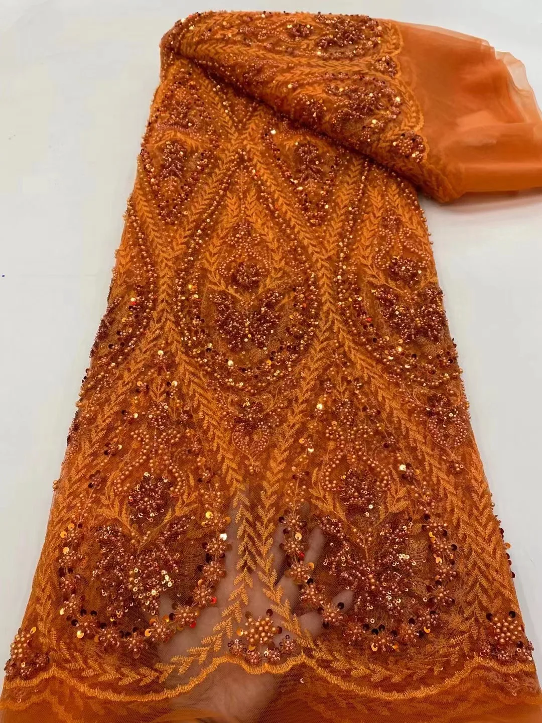 African Sequins Lace Fabric Handmade Beaded Lace Fabric Embroidery French Lace Fabrics For Wedding Evening Party Dress
African Sequins Lace Fabric Handmade Beaded Lace Fabric Embroidery French Lace Fabrics For Wedding Evening Party Dress