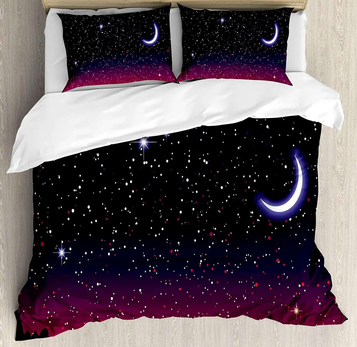 Night Bedding Set For Bedroom Bed Home Red Sky at Night with Starry Landscape and Mountai Duvet Cover Quilt Cover And Pillowcase
Night Bedding Set For Bedroom Bed Home Red Sky at Night with Starry Landscape and Mountai Duvet Cover Quilt Cover And Pillowcase