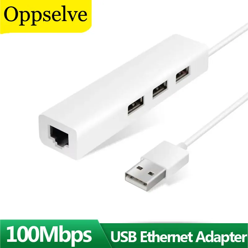 100Mbps USB To Ethernet Adapter 4 In 1 USB C Hub To 3 USB 2.0 RJ45 LAN Network Card Adapter For Window PC Laptop Macbook Android
100Mbps USB To Ethernet Adapter 4 In 1 USB C Hub To 3 USB 2.0 RJ45 LAN Network Card Adapter For Window PC Laptop Macbook Android