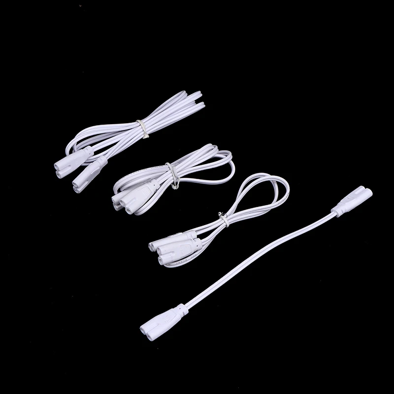 

LED Tube Lamp's Connected Cord Flexiable Connecting Cable T4 T5 T8 Fluorescent Tube Light Connector 20cm 50cm 80cm 100cm Length