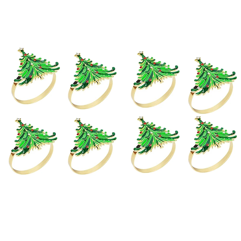 8Pcs Green Chirstmas Tree Napkin Rings for Christmas Dinning Table Setting-Wedding Receptions Holiday Party
8Pcs Green Chirstmas Tree Napkin Rings for Christmas Dinning Table Setting-Wedding Receptions Holiday Party