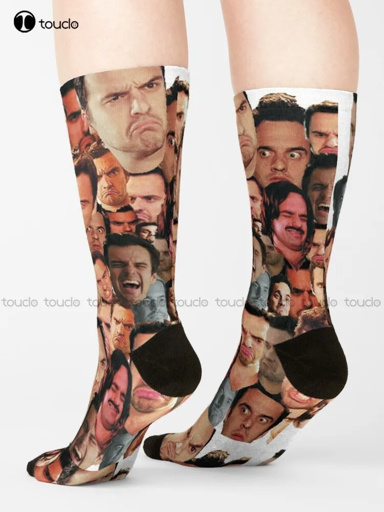 Носки Nick Miller, мужские забавные носки, персонализированные Молодежные носки унисекс для взрослых и подростков с цифровым принтом на 360 °, высокое качество, в стиле Харадзюку 
Носки Nick Miller, мужские забавные носки, персонализированные Молодежные носки унисекс для взрослых и подростков с цифровым принтом на 360 °, высокое качество, в стиле Харадзюку