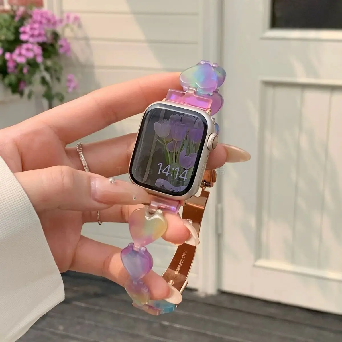 Resin Strap For Apple watch ultra 49mm Sport Bracelet iwatch Series 8 se 7 6 5 4 band 45mm 44mm 42mm 41mm 38mm 40mm Women Strap
Resin Strap For Apple watch ultra 49mm Sport Bracelet iwatch Series 8 se 7 6 5 4 band 45mm 44mm 42mm 41mm 38mm 40mm Women Strap