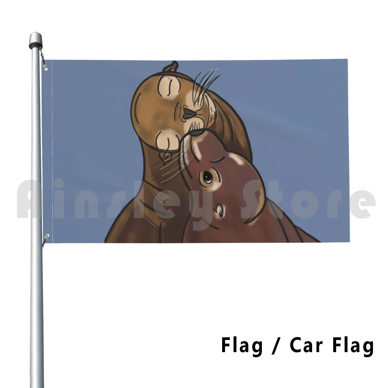 Sea Lion Love-Outdoor Decor Flag Car Flag 1558 Sea Lions Sea Lion Mammal Marine Marine Life Digital Drawing
Sea Lion Love-Outdoor Decor Flag Car Flag 1558 Sea Lions Sea Lion Mammal Marine Marine Life Digital Drawing
