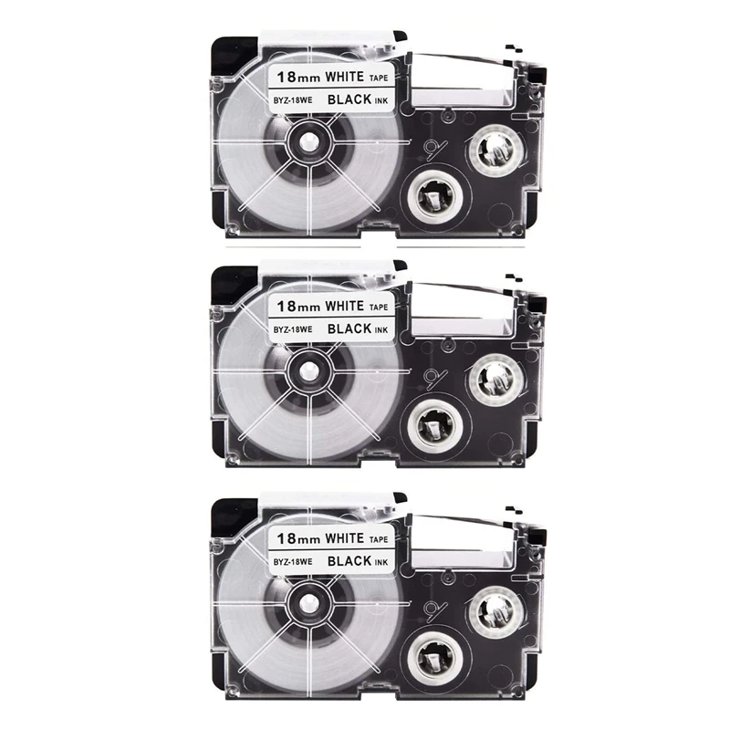 3-Pack Label Tape Compatible XR-18WE XR18WE For Casio Label Maker Tape 18Mm For EZ Label Maker KL-750 KL-780 KL-7000
3-Pack Label Tape Compatible XR-18WE XR18WE For Casio Label Maker Tape 18Mm For EZ Label Maker KL-750 KL-780 KL-7000