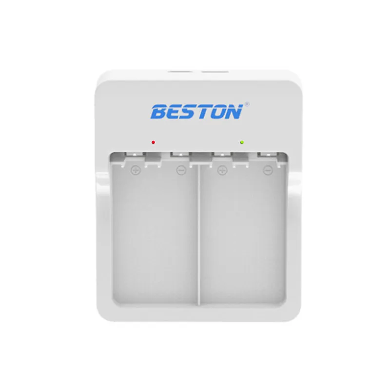 2 Slots Lithium/NiMH Battery Charger USB Charger Smart LED Indicator for 9V Lithium NIMH Rechargeable Batteries
2 Slots Lithium/NiMH Battery Charger USB Charger Smart LED Indicator for 9V Lithium NIMH Rechargeable Batteries