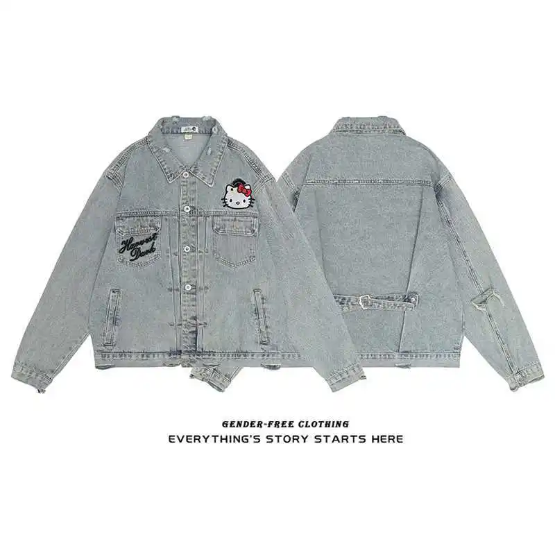 Y2K Sanrio Hellokitty Kawaii Cartoon Coat Girl Anime Denim Jacket Loose Fitting Tops Leisure Retro Jk Cute Bow Knot Jacket Gift
Y2K Sanrio Hellokitty Kawaii Cartoon Coat Girl Anime Denim Jacket Loose Fitting Tops Leisure Retro Jk Cute Bow Knot Jacket Gift