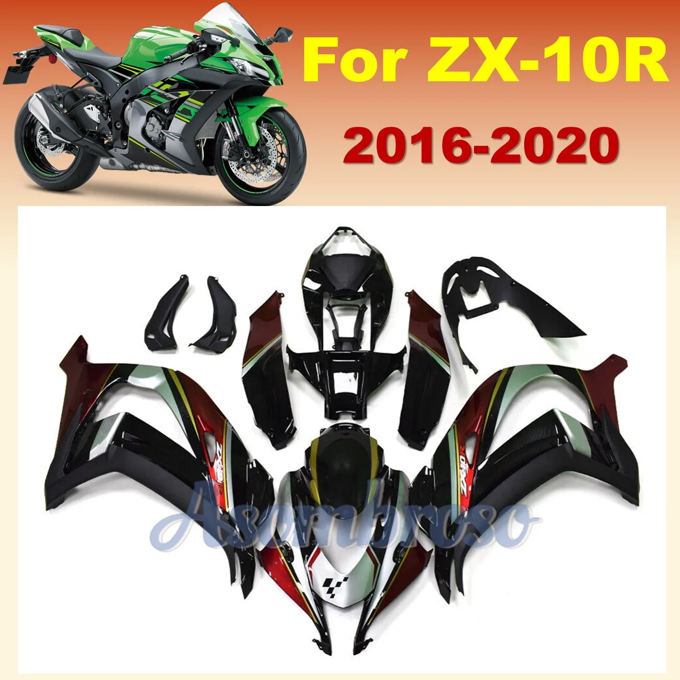 Обтекатель мотоцикла литьевая форма кузов подходит для Ninja ZX-10R 2016 2017 2018 2019 2020 ZX10R