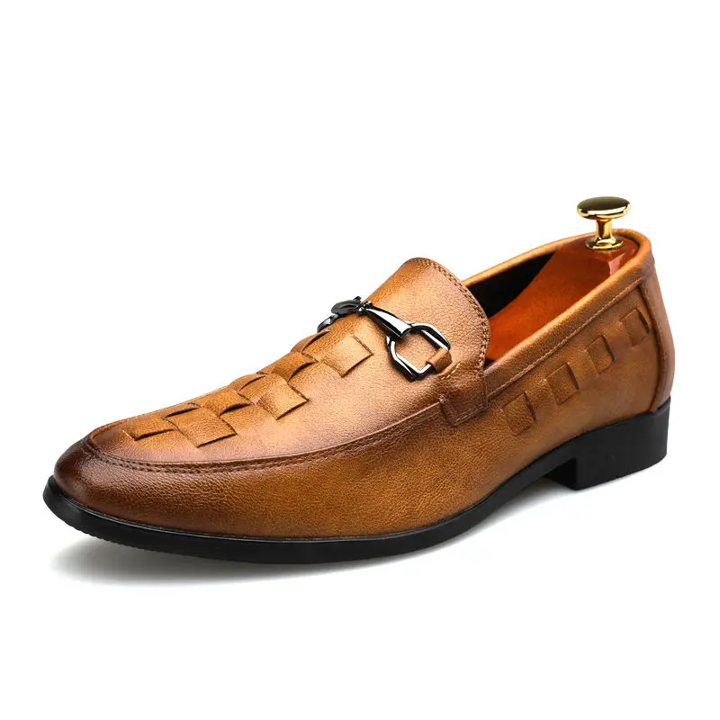 DAFENP Horse buckle Doudou shoes set foot casual leather shoes PU Leather Western Wedding Gentry Shoes For Men Dress Shoe 38-47
DAFENP Horse buckle Doudou shoes set foot casual leather shoes PU Leather Western Wedding Gentry Shoes For Men Dress Shoe 38-47