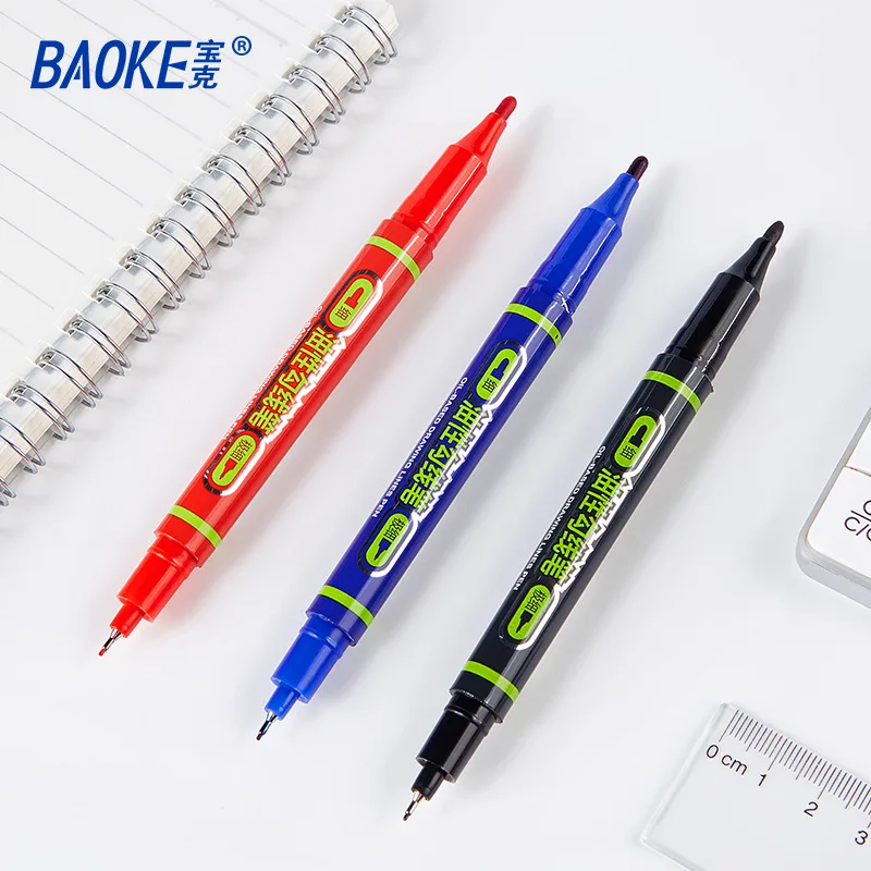 Baoke Oily Hook Pen Double-headed Marker Pen Black Red Blue Graffiti Painting Pen Art Art Painting Office Stationery
Baoke Oily Hook Pen Double-headed Marker Pen Black Red Blue Graffiti Painting Pen Art Art Painting Office Stationery
