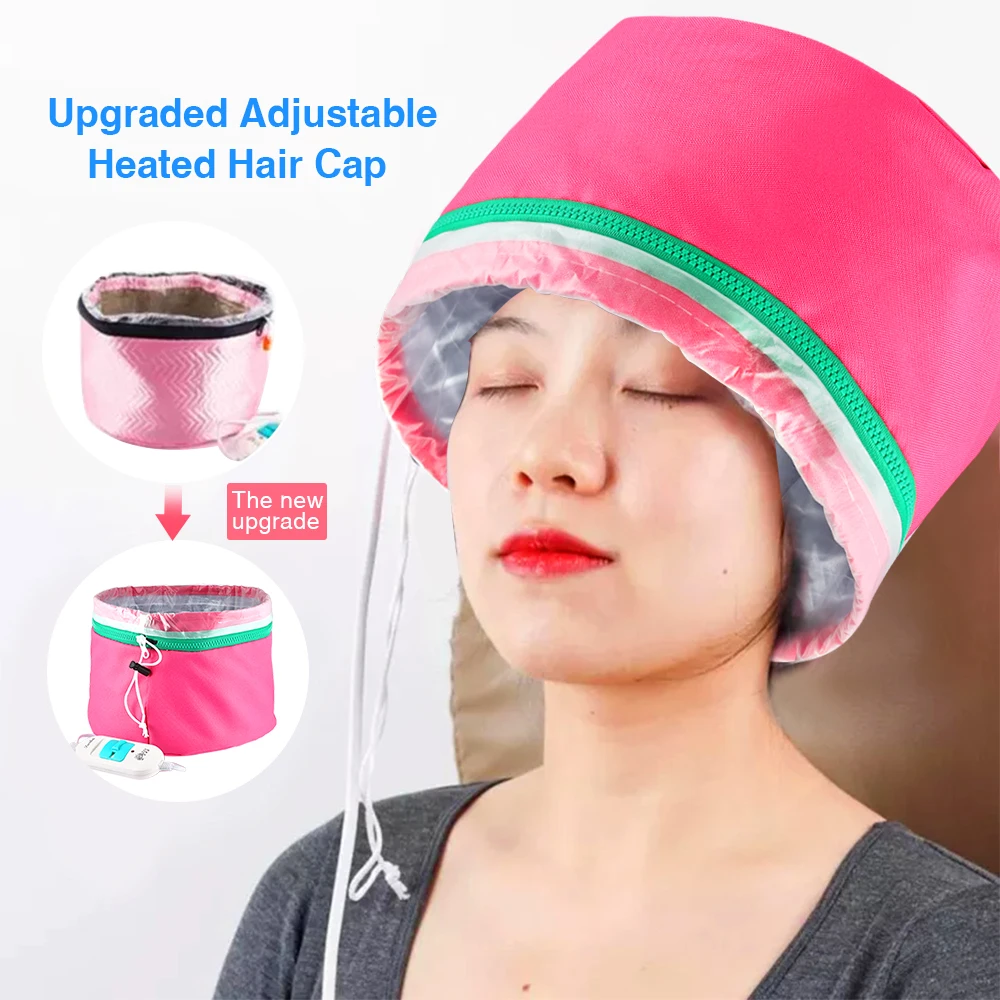 EU Plug Adjustable Heating Hair Cap Steamer Nourishing Thermal Treatment Baking Oil Cap Hair Mask Spa Home Salon Hair Care Styli
EU Plug Adjustable Heating Hair Cap Steamer Nourishing Thermal Treatment Baking Oil Cap Hair Mask Spa Home Salon Hair Care Styli