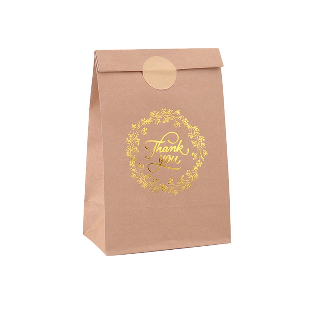 12pcs Thank You Gift Bag Sticker Bronzing Kraft Paper Bags Candy Cookie Packaging for Wedding Birthday Party Decoration Gifts
12pcs Thank You Gift Bag Sticker Bronzing Kraft Paper Bags Candy Cookie Packaging for Wedding Birthday Party Decoration Gifts