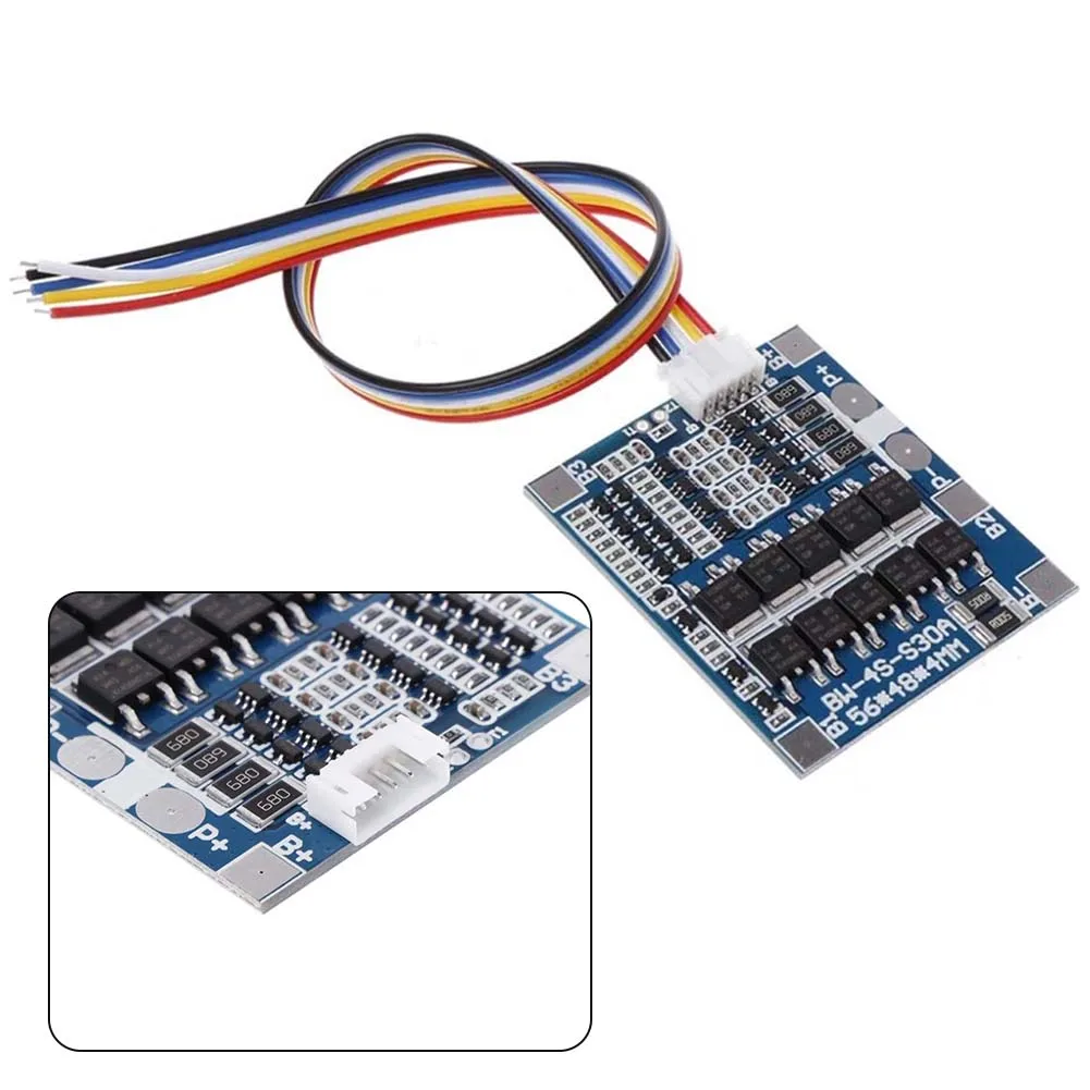 Battery PCB Protection Board 4S 30A 12.8V W/Balance 3.2V Battery Charger BMS Protection PCB Board Charging Circuit Board
Battery PCB Protection Board 4S 30A 12.8V W/Balance 3.2V Battery Charger BMS Protection PCB Board Charging Circuit Board