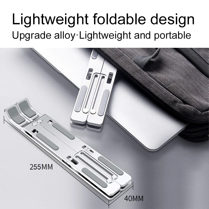 Desktop Portable Aluminum Alloy Laptop Stand Foldable Heightened for IPad Macbook Notebook Bracket Computer Metal Cooling Base
Desktop Portable Aluminum Alloy Laptop Stand Foldable Heightened for IPad Macbook Notebook Bracket Computer Metal Cooling Base