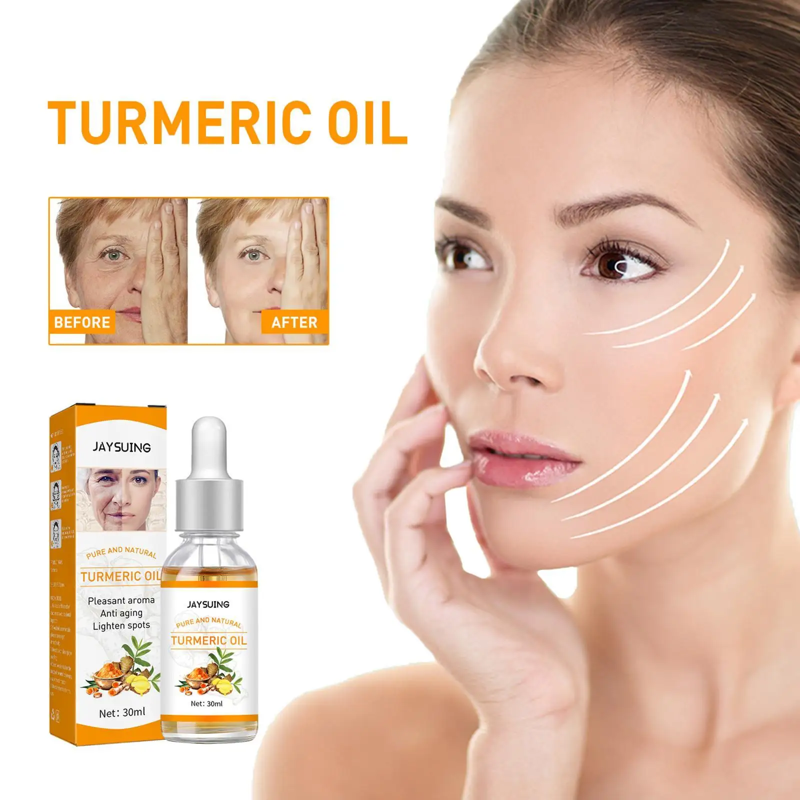 

10/30ml Turmeric Essential Oil Organic Tumeric Oil For Dark Spots 100 Pure Therapeutic Grade Turmeric Oil For Moisturizing