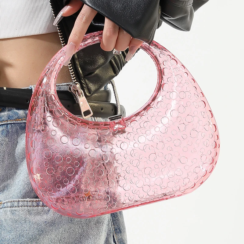 Women's Pink Transparent Handbag Small Acrylic Hard Delicate Ladies Party Prom Evening Bag Female Aesthetic Unique Clutch Purses
Women's Pink Transparent Handbag Small Acrylic Hard Delicate Ladies Party Prom Evening Bag Female Aesthetic Unique Clutch Purses