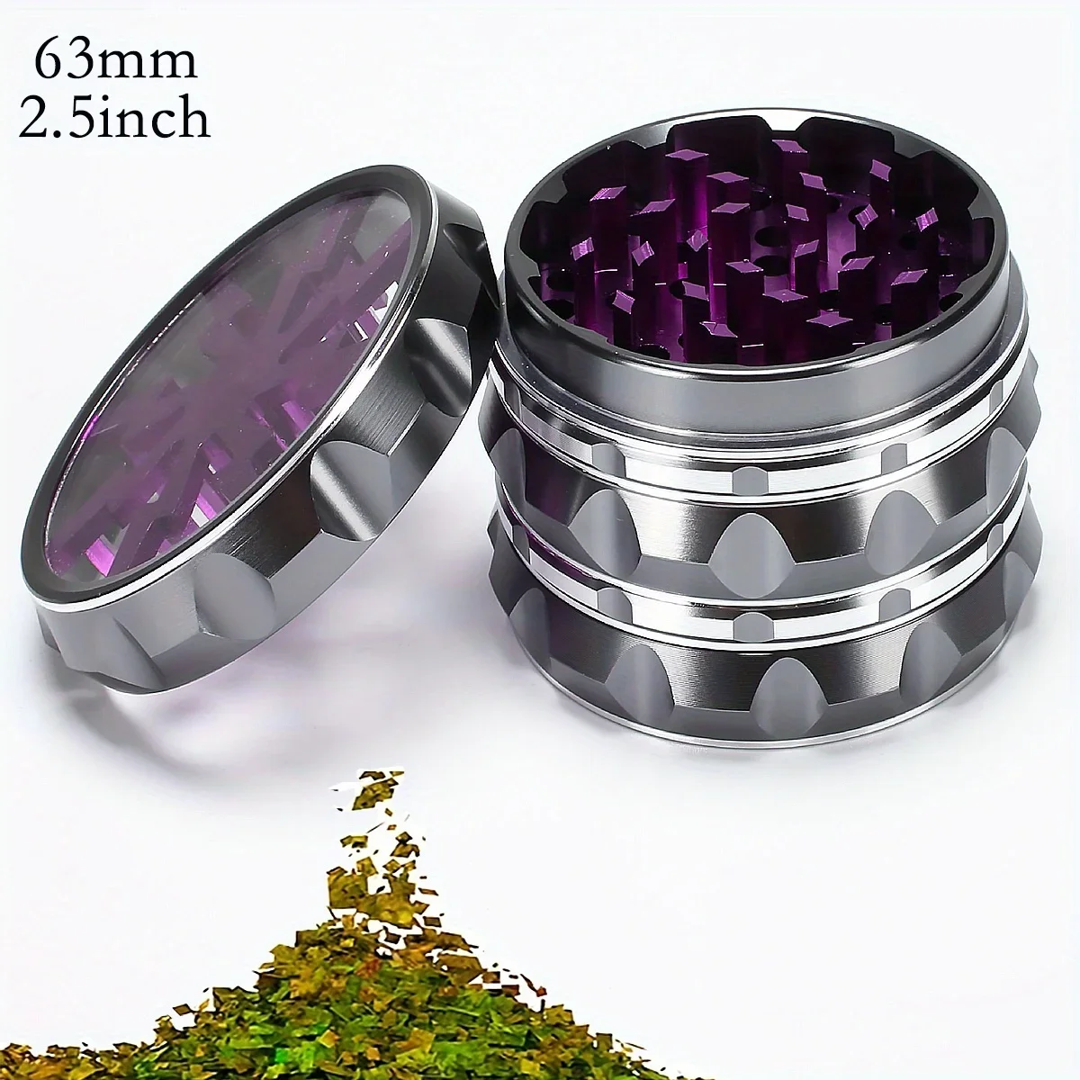 Ручная алюминиевая мельница 2,5 дюйма черная и зеленая
Ручная алюминиевая мельница 2,5 дюйма черная и зеленая