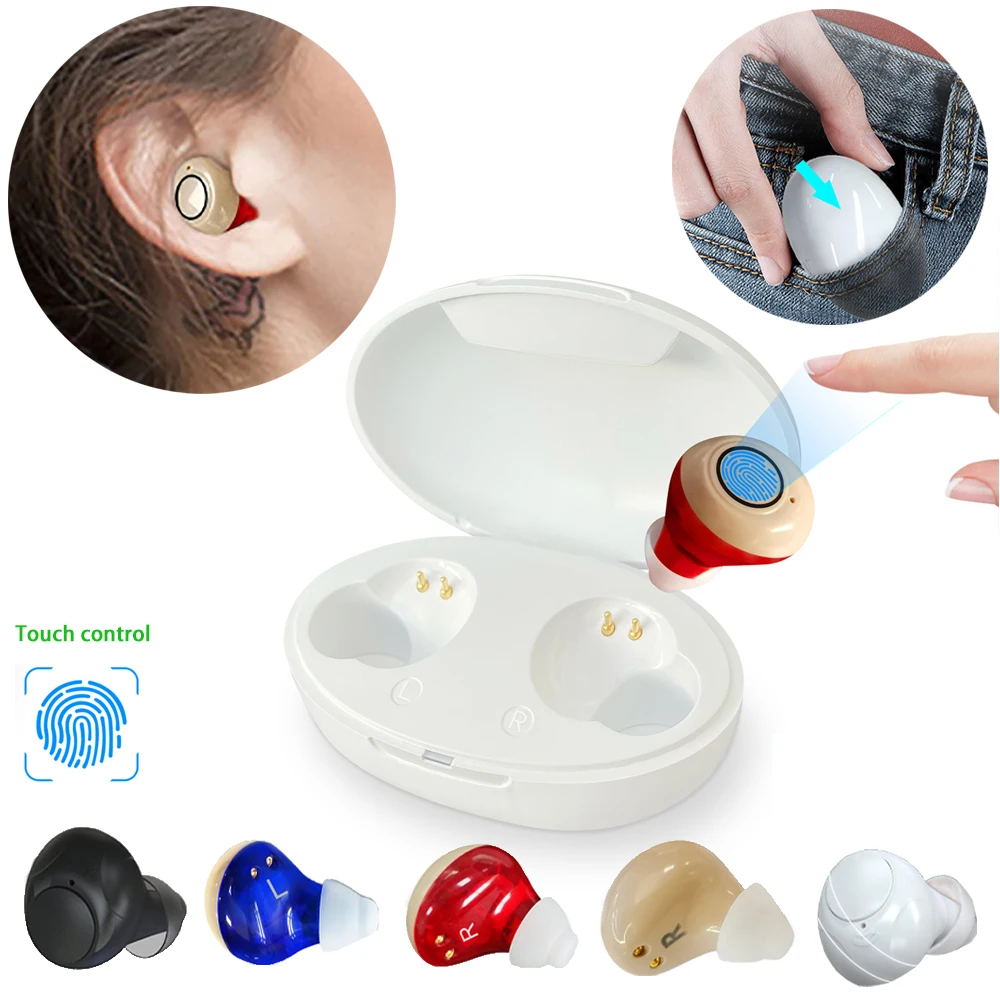Rechargeable Hearing Aid Touch Control Sound Amplifier Noise Reduction In-Ear USB Deaf Help Lithium Battery Common to Both Sides
Rechargeable Hearing Aid Touch Control Sound Amplifier Noise Reduction In-Ear USB Deaf Help Lithium Battery Common to Both Sides