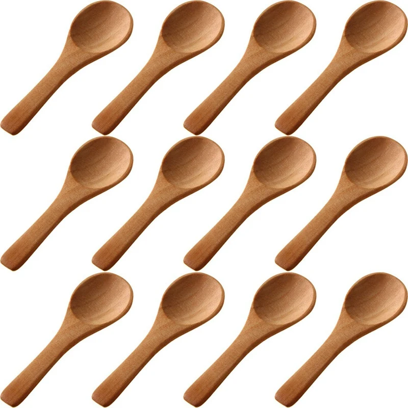 250 Pieces Small Wooden Spoons Mini Nature Spoons Wood Honey Teaspoon Cooking Condiments Spoons For Kitchen(Light Brown) 
250 Pieces Small Wooden Spoons Mini Nature Spoons Wood Honey Teaspoon Cooking Condiments Spoons For Kitchen(Light Brown)