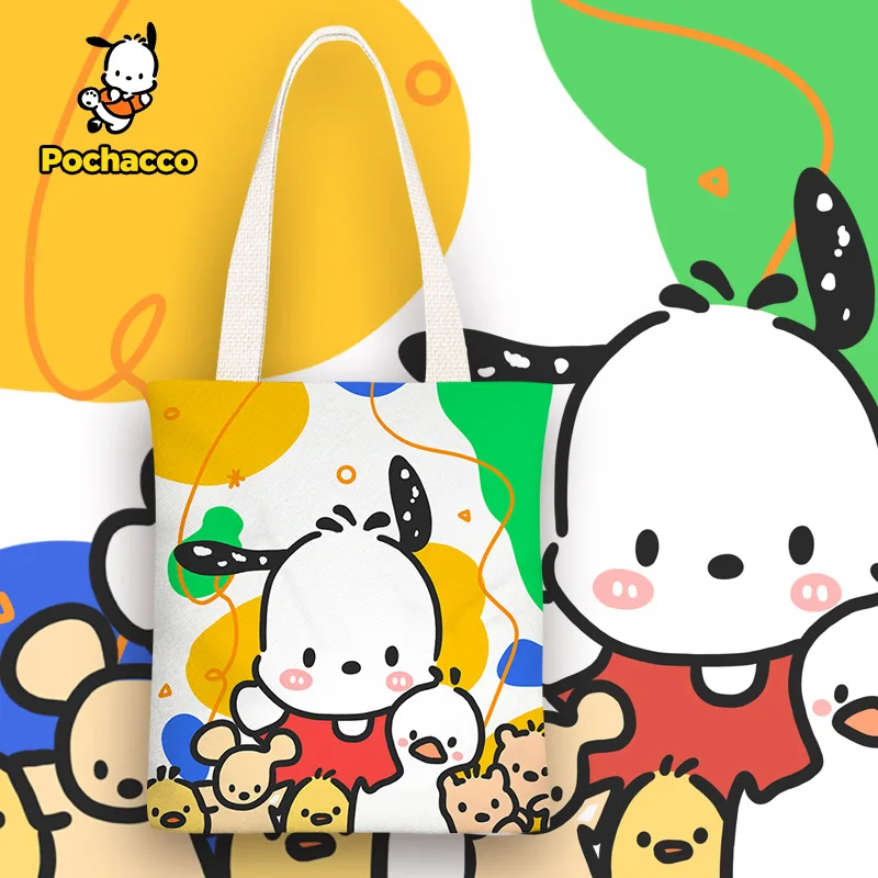 Kawaii Sanrio Anime Cross Body Bag Pochacco Printed One Shoulder Canvas Bag One Shoulder Simple Student Class Bag Birthday Gift 
Kawaii Sanrio Anime Cross Body Bag Pochacco Printed One Shoulder Canvas Bag One Shoulder Simple Student Class Bag Birthday Gift